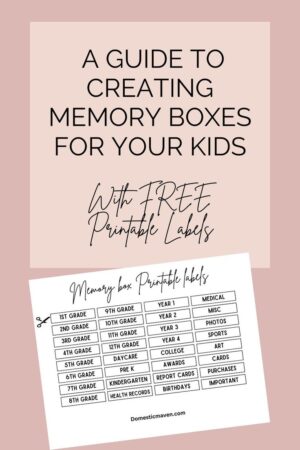 A Guide to Creating Memory Boxes for Kids - The Withers Co